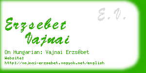 erzsebet vajnai business card