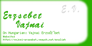 erzsebet vajnai business card